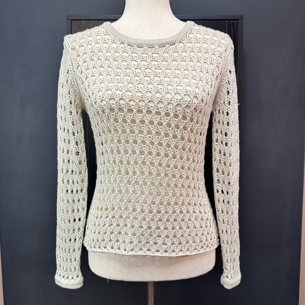 Forever 21 Beige Open-Knit Sweater - Picture 1 of 5